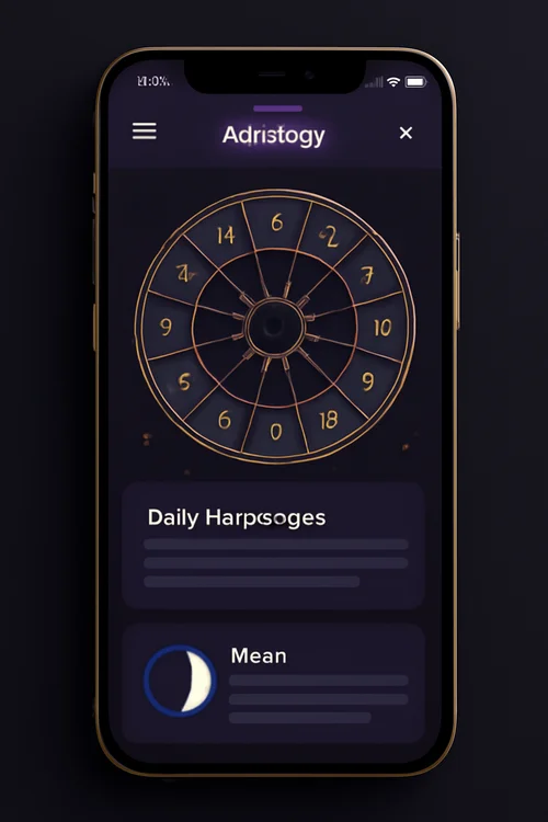 Astrora app dashboard showing daily horoscope, moon phase, and mood check-in